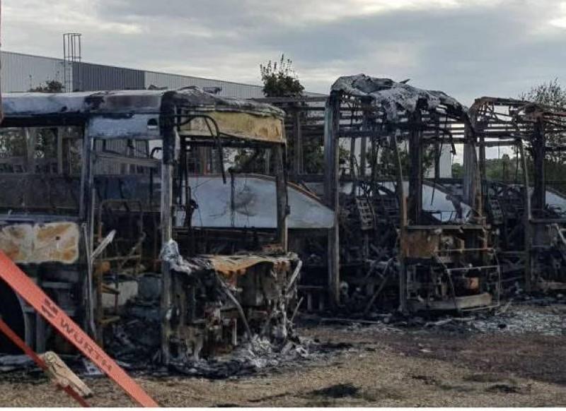 SOTRA : 19 bus partis en fumée au dépôt d’Abobo, les autorités enquêtent
