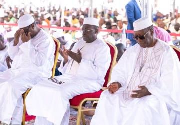 Côte d'Ivoire / Tabaski : La grande mosquée du Golf reçoit la visite de Alassane Ouattara, Président de la République de Côte d'ivoire.