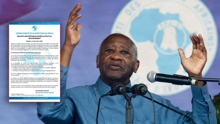 Côte d’Ivoire : le PPA-CI dément tout ralliement au parti au pouvoir et dénonce des manipulations